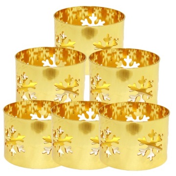 KRĄŻKI NA SERWETKI ŚWIĄTECZNE GOSPODARSTWA DOMOWEGO 6 SZT