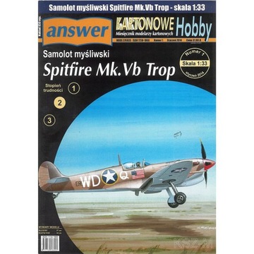 Answer 1/14 - Samolot Spitfire Mk.Vb trop 1:33
