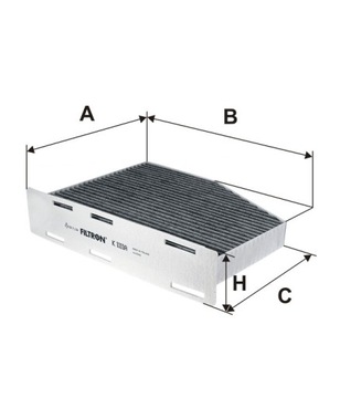 FILTR KABINA CADDY TOURAN TIGUAN EOS UHLÍKOVÝ P-N