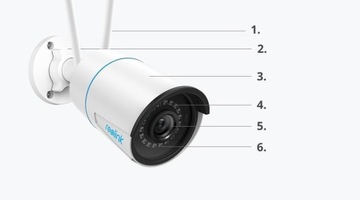 Умная IP-камера Reolink W320, обнаружение 5 МП + КАРТА 64 ГБ