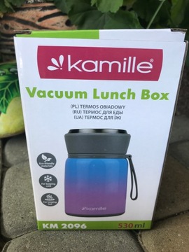 TERMOS OBIADOWY 530 ml LUNCH BOX NA ŻYWNOŚĆ ZUPĘ stalowy menażka 0,5L