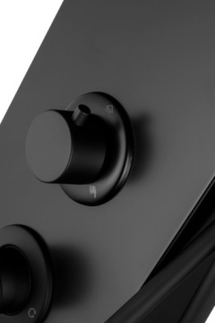 Душевая панель Corsan ALTO Термостат Черный