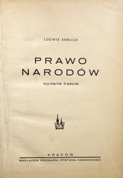 PRAWO NARODÓW - Ehrlich