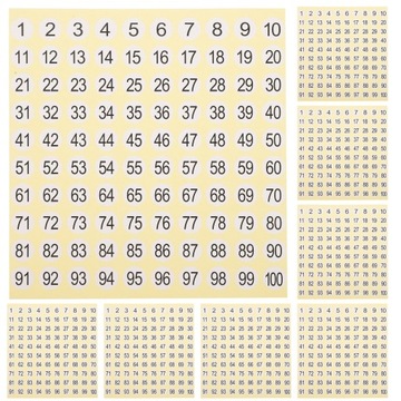 NAKLEJKA NUMERU KLASYFIKACYJNEGO MINI LITERKI
