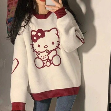 C21 Sweter ANIME Hello Kitty Harajuku Kawaii - S