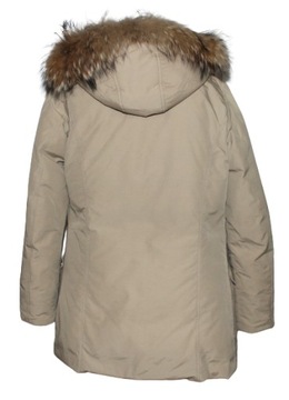 WOOLRICH PUCHOWA PARKA Z FUTREM Z KRÓLIKA R. S