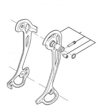 Каркас внешнего переключателя Shimano GS RD-M781