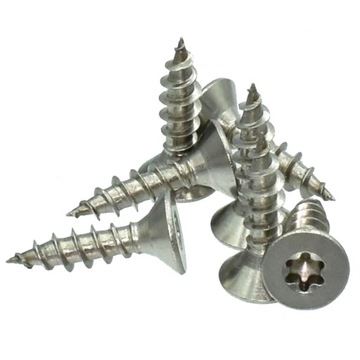 4x25 wkręt do drewna stożek TORX nierdzewny A2 100szt