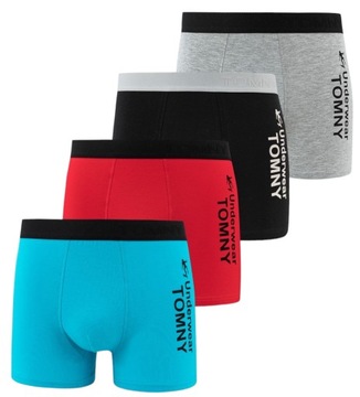4x BOKSERKI Męskie SZORTY Bawełniane ELASTYCZNE MAJTKI rozm. XL ~ 88-104 cm