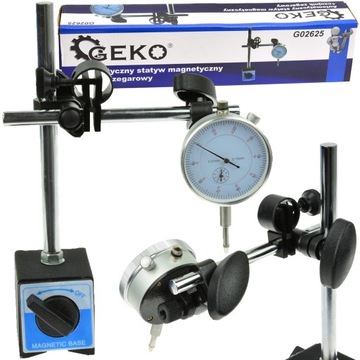 CZUJNIK ZEGAROWY STATYW MAGNETYCZNY 0-10mm ZESTAW