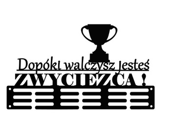 Wieszak na medale DOPÓKI WALCZYSZ JESTEŚ+ dystanse