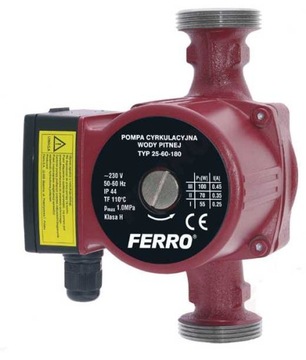 FERRO POMPA OBIEGOWA C.O. 25-60/180