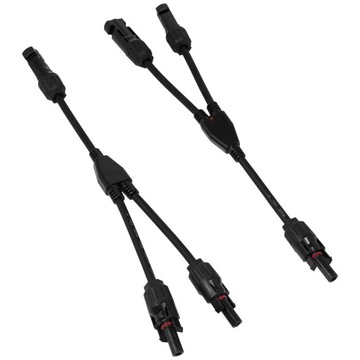 Złącze solarne konektor MC4 dwójnik z kablem IP67