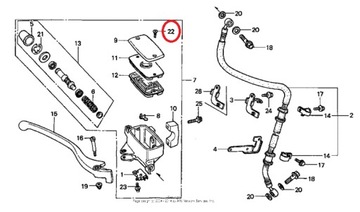 ŚRUBA ZBIORNICZKA HONDA VT GL CB NSS VF CBR VTR CMX CRF CN CR CTX CX FSC FT