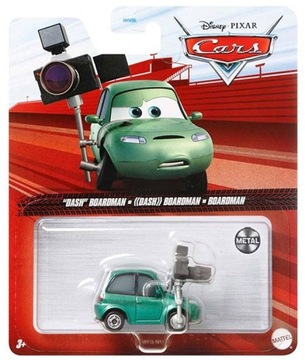 Dash Boardman Reporter Fotograf Samochodzik Resorak Mattel Auta Cars