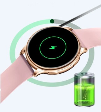 SMARTWATCH ELEGANT ЖЕНСКИЕ ЧАСЫ МЕНЮ ВЫЗОВОВ PL БРАСЛЕТ + РЕМЕНЬ