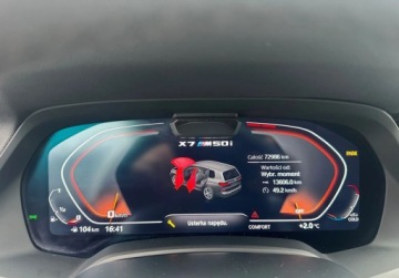 BMW X7 SUV M 4.0 M50i 530KM 2021 BMW X7 M50i 530KM 2021r. xDrive auto zarejestrowane i ubezpieczone w Polsce, zdjęcie 14