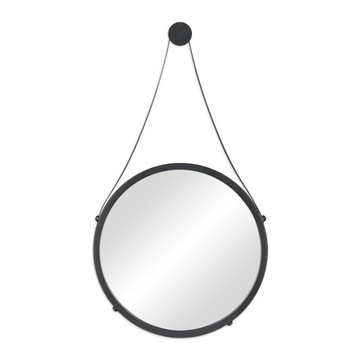 Lustro ścienne koło rama metal paski 400 x 720 mm