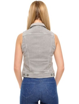 LEE kamizelka JEANS gray SLEEVELESS RIDER _ S 36