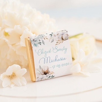 ШОКОЛАДЫ на Святое Крещение Очаровательный Мальчик с ИМЕНЕМ 10 шт.