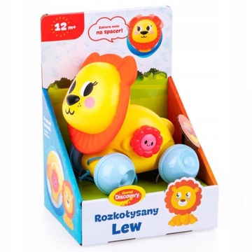 ИГРУШКА-РУЧКА DUMEL КАЧАЮЩИЙСЯ ЛЕВ НА ВЕРЕНЕ 12м+