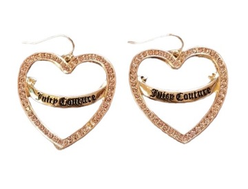 JUICY COUTURE LOS ANGELES KOLCZYKI SERCA Z CYRKONIAMI