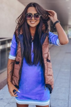 Безрукавка стеганая с капюшоном, S 36