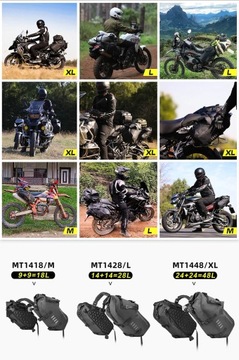 Водонепроницаемые боковые сумки для мотоциклов Rhinowalk 28л
