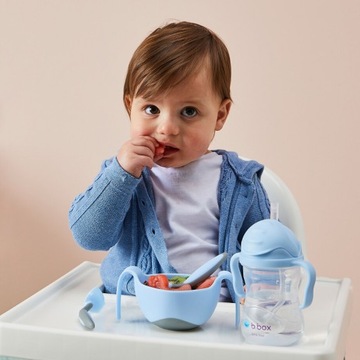 B.BOX BUTTLE GELATO BOTTLE с трубочкой 240 мл, дозатор БУТЫЛКА для детей J. BLUE