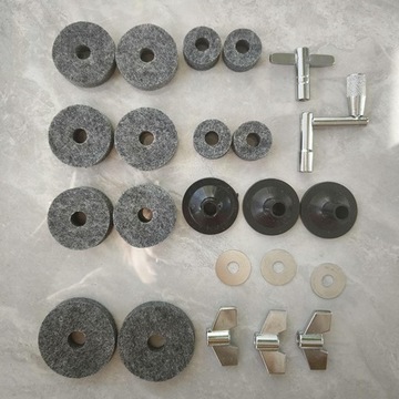 Запасные части для тарелок Аксессуары для барабанов для набора барабанов Клавиши для тарелок 23 шт.