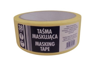 TAŚMA MASKUJĄCA MALARSKA ŻÓŁTA 38mm x 25m