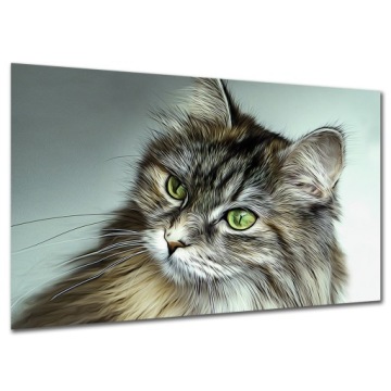 Obraz KOT k2 - 120x80cm na płótnie mruczuś