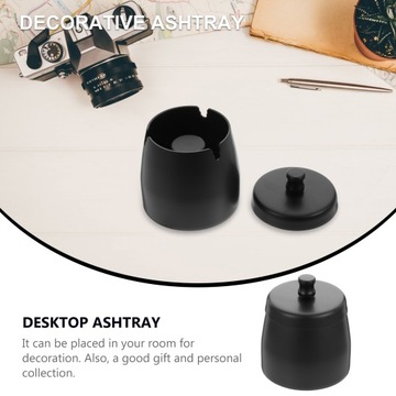 1шт пепельница из нержавеющей стали Dostic Black Me