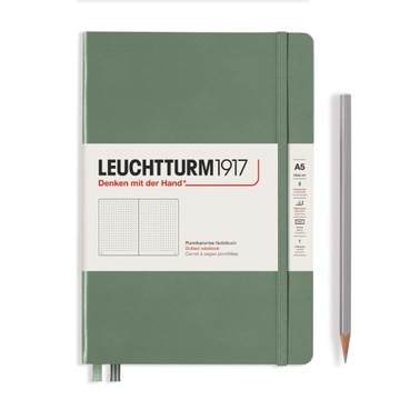 Notatnik Leuchtturm1917 Medium A5, Kropki, Olive