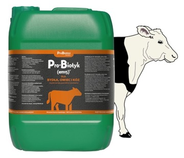 Pro-Biotyk Dla BYDŁA KROWY Dla OWIEC I KÓZ - 10L Zapobiega Biegunce