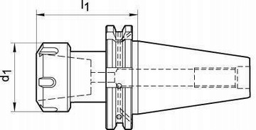 Цанговый зажим BT40 ER40 80 ФРЕЗЕРОВАНИЕ