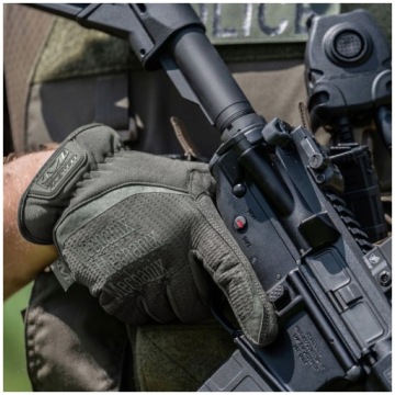 ВОЕННЫЕ ТАКТИЧЕСКИЕ ЗАЩИТНЫЕ ПЕРЧАТКИ MECHANIX FASTFIT OLIVE M