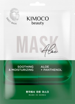 Kimoco Beauty łagodząco-nawilżająca maska w płachcie, 23ml