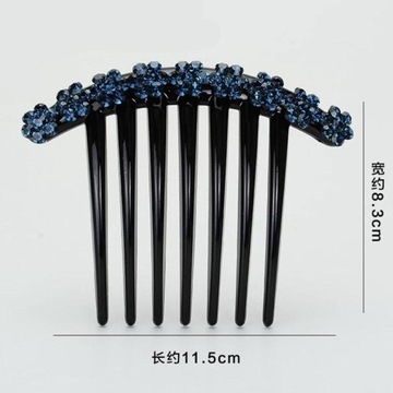 3 зажима для волос с кристаллами для создания пучков