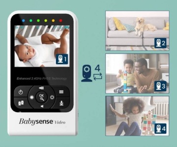 Монитор дыхания BABYSENSE 7 с радионяней VIDEO V24R