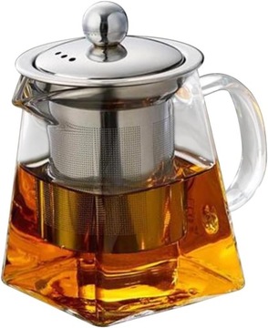 Термостойкий чайник 750 мл со вставкой из нержавеющей стали