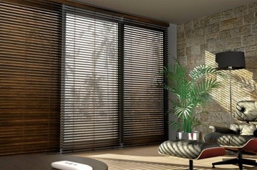 ДЕРЕВЯННЫЕ БАМБУКОВЫЕ ЖАЛЮЗИ 50 ММ, РАЗМЕР ПО НЕЗАВИСИМОСТИ