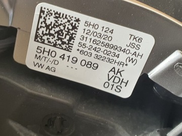 VW GOLF VIII 5H0 МУЛЬТИКОЖАНЫЙ РУЛЕВЫЙ КОЛЕСО DSG