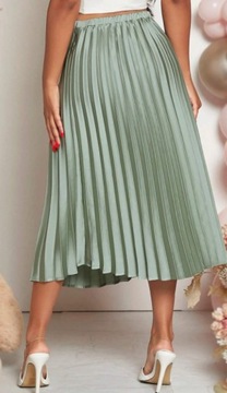 SHEIN ПЛИССИРОВАННАЯ ЮБКА ДЛЯ беременной, ЗЕЛЕНАЯ, 46 LOA