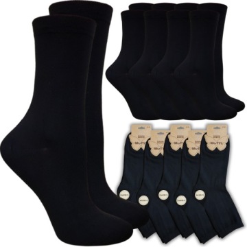 5 Х НОСКИ ЖЕНСКИЕ БАМБУКОВЫЕ НОСКИ ЧЕРНЫЕ БАМБУКОВЫЕ 35/38