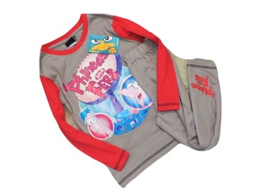 DISNEY - NOWA PIŻAMK FINEASZ & FERB r 104/110