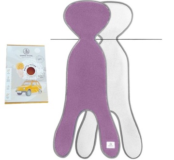 WKŁADKA CAŁOROCZNA DO FOTELIKA SIMPLE WOOL G0 LAWENDOWA 0-13 KG