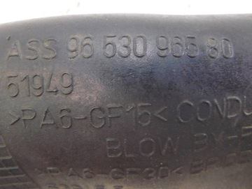 CITROEN C6 2.7 HDI 07R WAZ TRUBKA TURBO TURBÍNY 9653096580