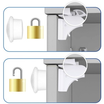 ЗАМОК МАГНИТНЫЙ ДЛЯ ЯЩИКОВ МЕБЕЛЬНЫХ ШКАФОВ 12 шт. и до 3 КЛЮЧЕЙ МАГНИТЫ