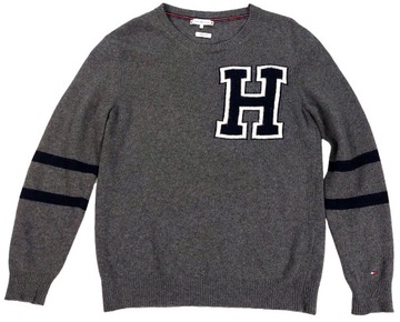 ** TOMMY HILFIGER **__S__Rewelacyjny, oversizowy sweter wełniany